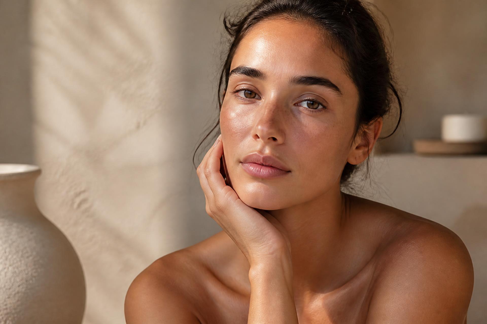 Radiant skin, soft light